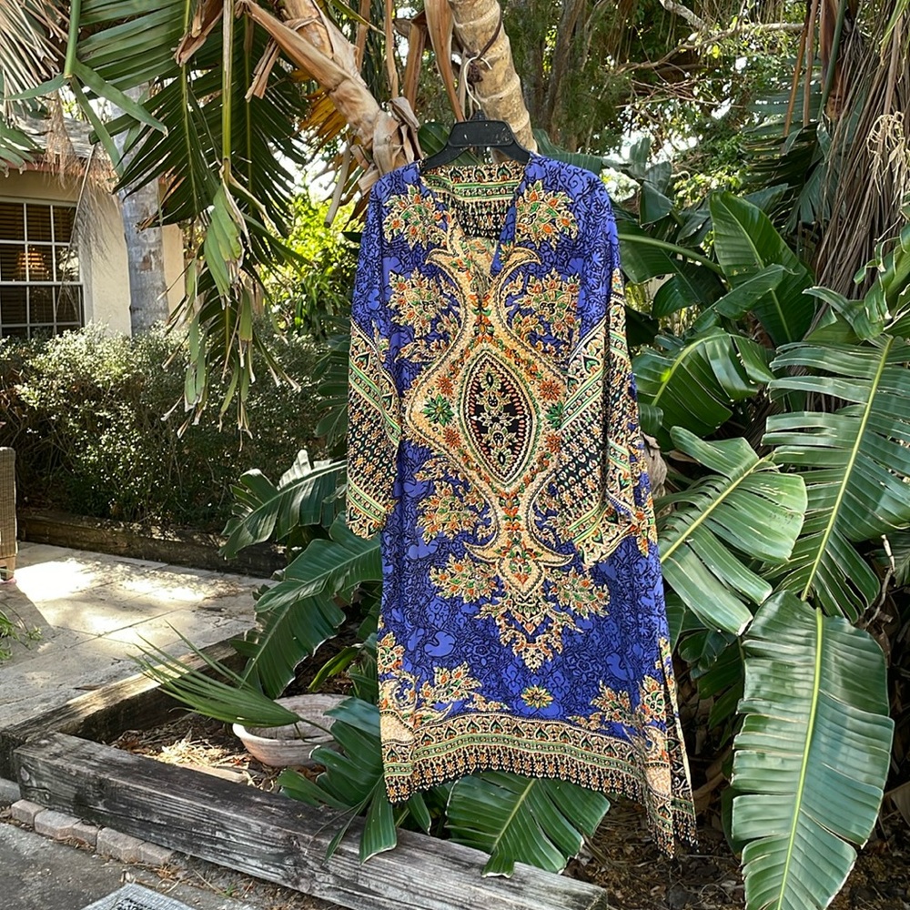 1970s dashiki hippie dress